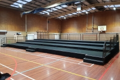 School production tiered seating riser.